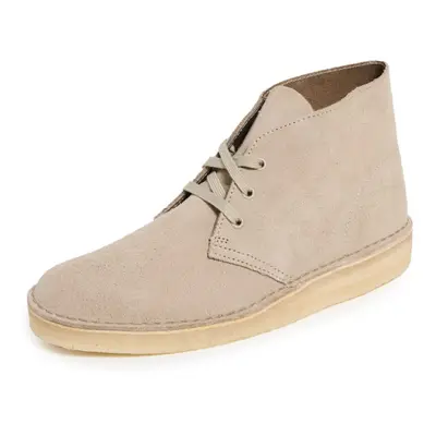 Clarks Men's Desert Coal Booties Stone Suede Tan 10.5 Medium US