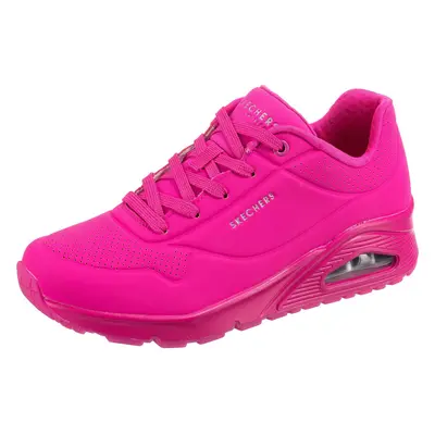 Skechers Women's Uno-Night Shades Sneaker HOT Pink Wide