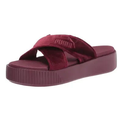 PUMA Women's Platform Slide Sandal Zinfandel 6.5