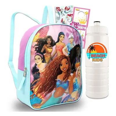 Disney Mini Little Mermaid Movie Backpack for Toddlers - Ariel Mini Backpack Bundle Includes 11"