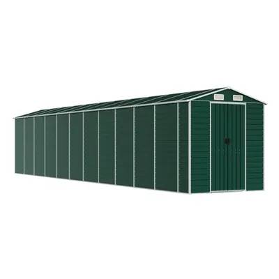 (green, x x cm) vidaXL Garden Shed Outdoor Storage Shed Patio Yard Tool Shed Galvanised Steel