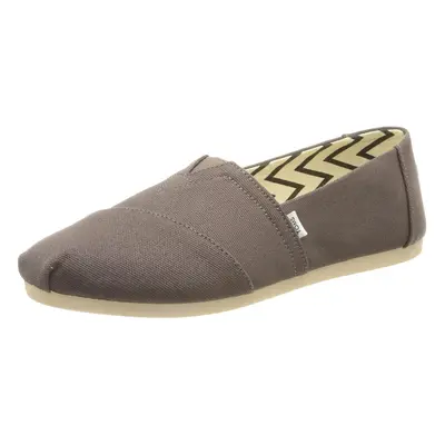 TOMS Women's Alpargata Loafer Flat Ash Grey Recycled Cotton