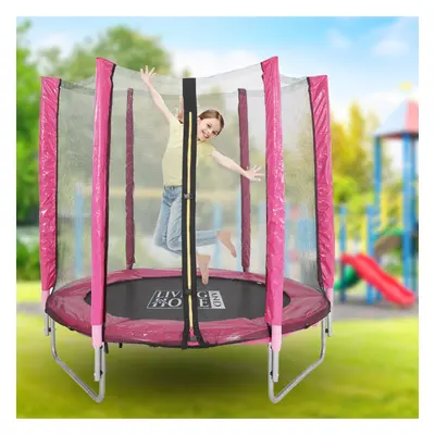 5FT Children Trampoline with Safety Enclosure Kids Entertainment