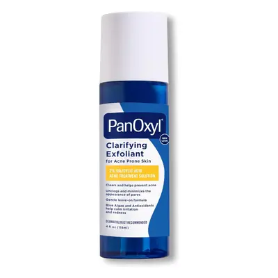 PanOxyl Clarifying Exfoliant For Acne Prone Skin With 2% Salicylic Acid Acne Treatment Solution 