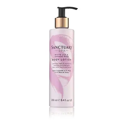 Sanctuary Spa Body Lotion White Lily and Damask Rose Body Moisturiser, ml