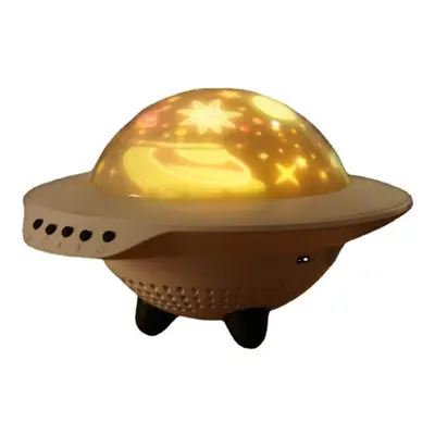 (With Remote Controller) Starry Sky Projection Light Flying Saucer Bluetooth Speaker Music Playe