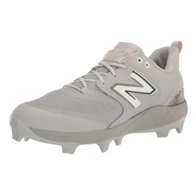 New Balance Men's Fresh Foam V6 Molded Baseball Shoe Grey/White