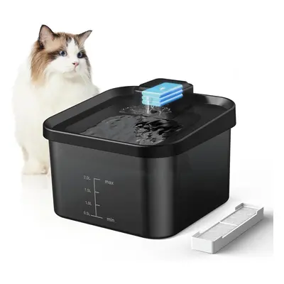 2L Battery Powered Cat Drinker, 4000mAh Wireless Cat Drinker with Infrared Sensor, Ultra Quiet P