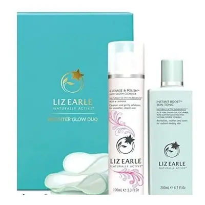 Liz Earle Brighter Glow Duo Cleanse & PolishÃ¢ Hot Cloth Cleanser Rose & Lavender 100ml, Instant