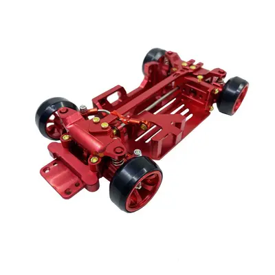 (Red) 1/28 4WD Metal Rear Drift Repellent Frame Version RC Car Parts Electric DRZ XRX Mini Z Rac