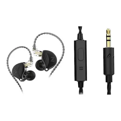 (Black) Dynamic In-Ear Earphones Monitor Metal Wired Earphone Noise Cancelling Sport Music Headp