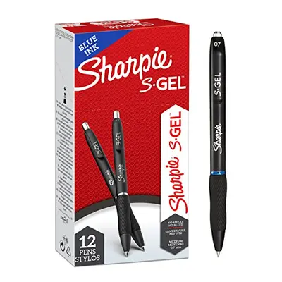 SHARPIE S-gel gel Pens Medium Point (07mm) Blue Ink count