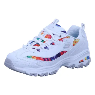 Skechers Women's D'Lites-Summer Fiesta Sneaker White Multi M US