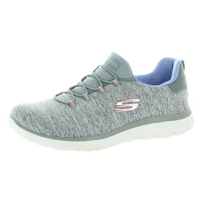 Skechers Women's Summits-quick Getaway Sneaker Grey/Blue GYBL Wide