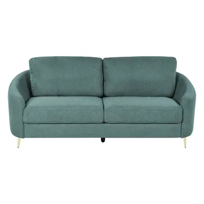 3 Seater Fabric Sofa Green TROSA