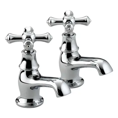 Bristan K 1/2 C Colonial Basin Taps - Chrome