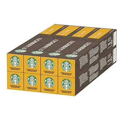 STARBUCKS Blonde Espresso Roast by Nespresso, Blonde Roast, Coffee Capsules x (80 Capsules)