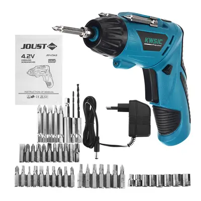 4.8V Electric Drill Screw Driver Rechargeable Cordless Screwdriver Tool Drill Bit Set