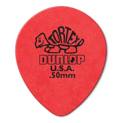 JIM DUNLOP 413R.50 Tortex Tear Drop Red .50mm 72/Bag