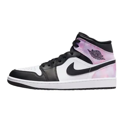 Nike Men's Air Jordan Mid Sneaker Black/Bleached Coral-white