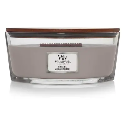 Woodwick Ellipse Scented Candle with Crackling Wick | Fireside | Up to Hours Burn Time, Fireside