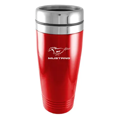 Au-TOMOTIVE GOLD Stainless Steel Travel Mug for Ford Mustang (Red)