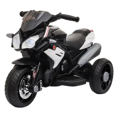 HOMCOM Kids Electric Motorcycle Ride-On Toy 6V Battery Music Horn Lights Black