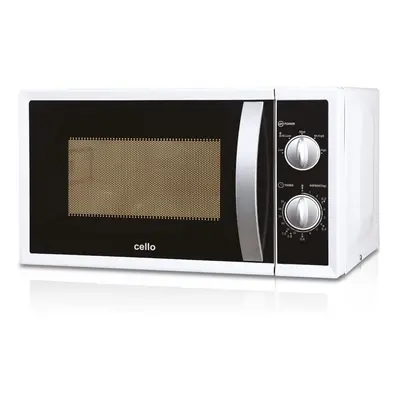 Cello MM820CXN 20L 800W Microwave with Manual Control and Defrost Function