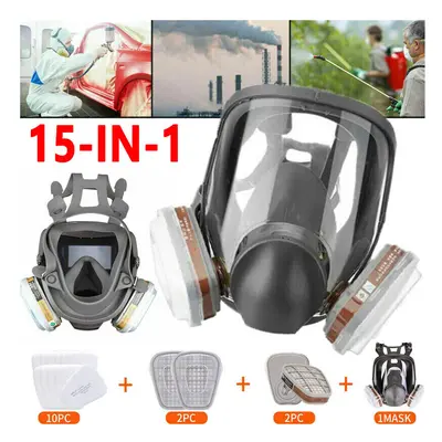 15in1 Full Face Respirator Mask Activated Carbon Respirator Mask