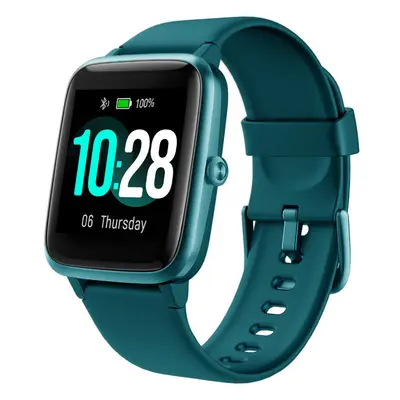 (Blue) 1.3 inch 2.5D Display Smartwatch 5ATM Water Resistant Heart Rate Monitoring Days Battery 