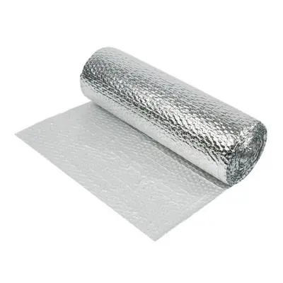 (1.2m x 50m) Foil Insulation Double Aluminium Bubble Shed Bubble Loft Caravan Wall Yuzet