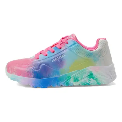 Skechers Kids Girls Uno Lite - Splatter Shines Sneaker White/Multi