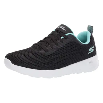 Skechers Women's Go Walk Joy Upturn Sneaker Black/Aqua 6.5