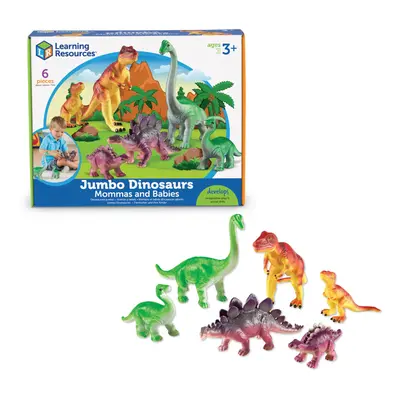 Learning Resources Jumbo Dinosaurs I Mommas and Babies I T-Rex Stegos