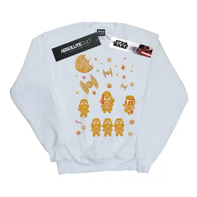 (5XL, White) Star Wars Mens Gingerbread Empire Sweatshirt