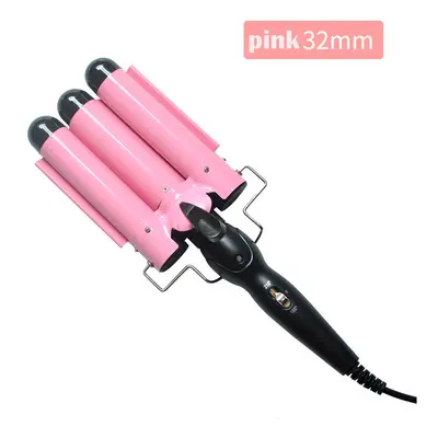 Ceramic Triple Barrel Hair Curler, Curling Wand