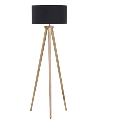 Floor Lamp NITRA Wood Black