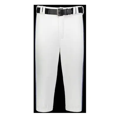 Russell R21LGM.WNA.M Adult Piped Diamond Series Knicker 2.0 Pant, White & Navy - Medium