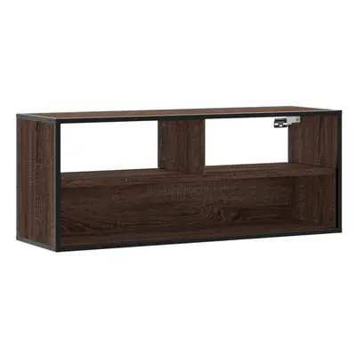 (brown oak) vidaXL TV Cabinet TV Stand Media TV Unit Engineered Wood and Metal