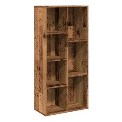 (old wood) vidaXL Book Cabinet Highboard Book Rack Display Storage Shelf Engineered wood