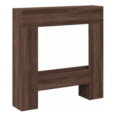 (brown oak) vidaXL Fireplace Surround Fire Surround Fire Place Old Wood Engineered Wood