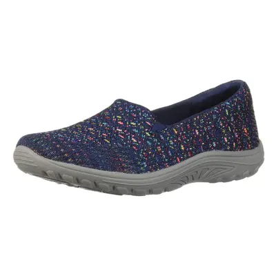 Skechers womens Reggae Fest - Wicker Loafer Flat Navy US