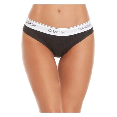 Calvin Klein Women`s Modern Cotton Logo Bikini (Charcoal Heather(QF495