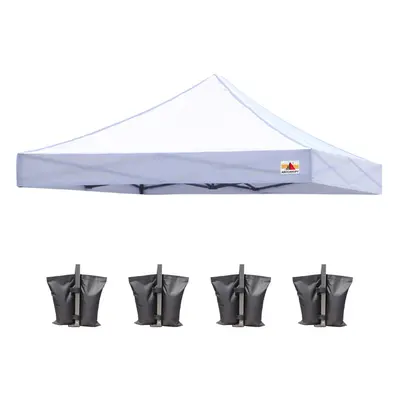 ABCCANOPY Replacement Canopy Top for Pop Up Canopy Tent (10x10, White)