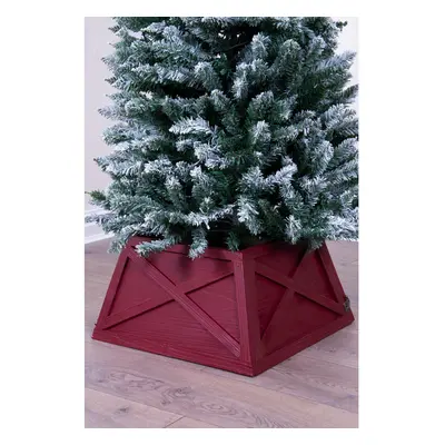 (Red Wine) Christmas Tree World | Wooden Christmas Tree Skirt