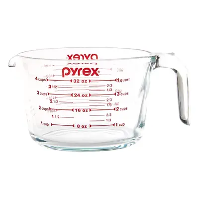 Pyrex SYNcHKg039125 Measuring cup, clear with Red graphics