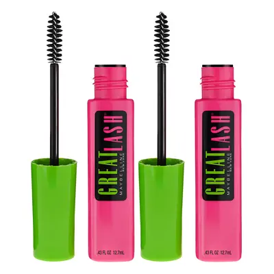 Maybelline New York Great Lash Washable Mascara Makeup Dark Brown Count