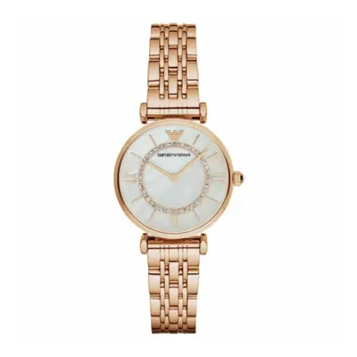 Emporio Armani Gianni T-BAR Women WatchÂ¦Mother of Pearl DialÂ¦Rose Gold BandÂ¦1909