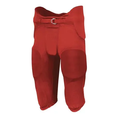 Russell F25PFM.TRR.S Adult Integrated 7-Piece Pad Pant, True Red - Small