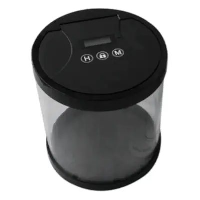 (Black) Time Management Locking Box Phone Storage Container